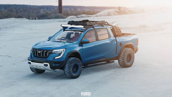 this digital mock-up shows us why we need an xuv700 pickup truck