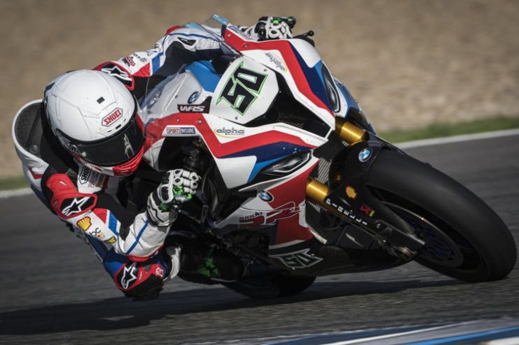 the first day of testing in jerez for the superbike ended