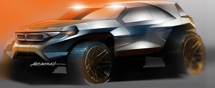 so, what if bmw created an extreme off-road vehicle without a humongous grille?