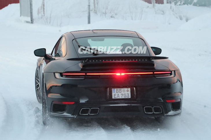 spied! first look at the new porsche 911 turbo facelift