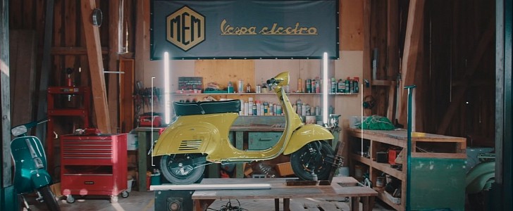 mem conversion kit turns your petrol-fueled vespa into a cleaner, more powerful e-scooter
