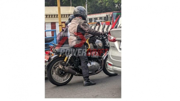 royal enfield interceptor scrambler spotted testing for the first time
