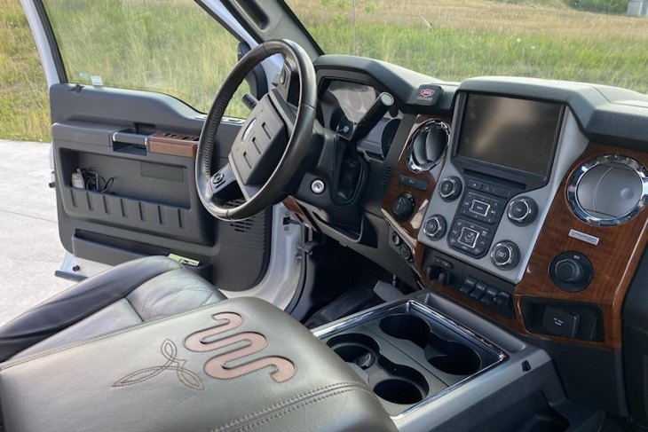 this ford f-250 super duty has space for 11 and it's ready to party