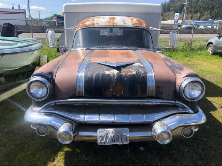 1956 pontiac chieftain aluminum camper is unique and mysterious at the same time