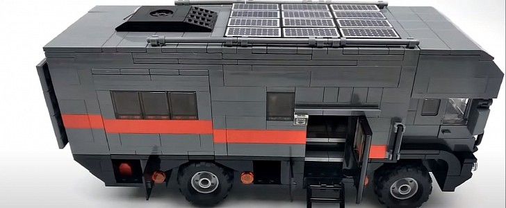 custom-made 4x4 expedition camper truck is the perfect lego motorhome for your mini-figs