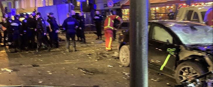 tesla model 3 accelerated and would not brake in paris crash, says taxi driver