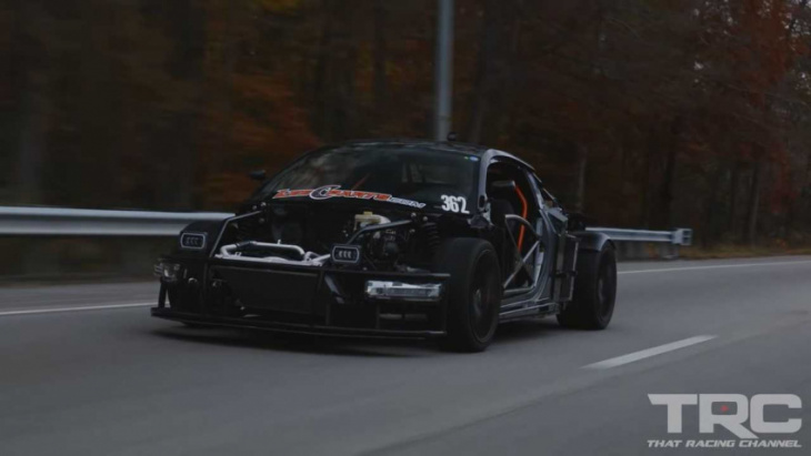 1,500 horsepower audi r8 without most panels is somehow road legal