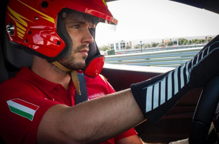 how to, after learning how to ride a bike, nicholas hoult takes up ferrari racing course