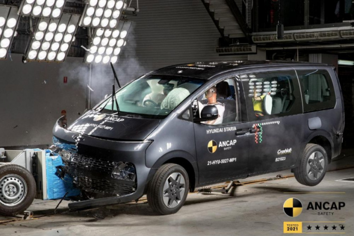 hyundai staria and staria load receive five-star ancap safety rating
