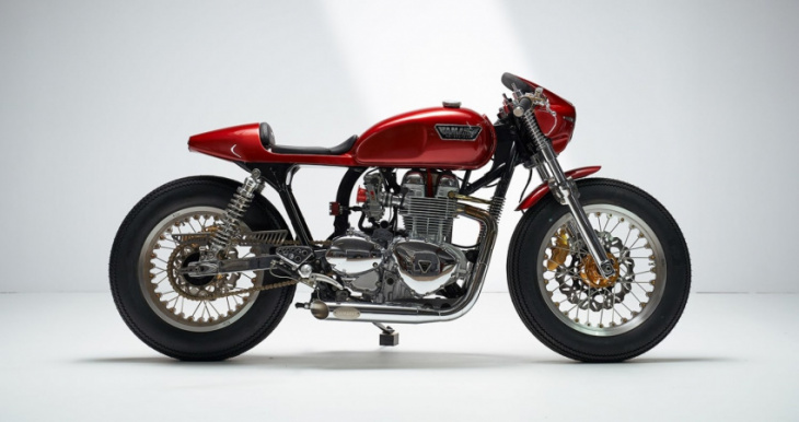 “gullwing x” is a bespoke triumph thruxton-based homage to mercedes’ iconic 300 sl