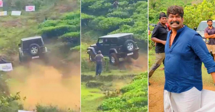 compliant against actor joju george for 'illegal' off-roading in jeep wrangler 
