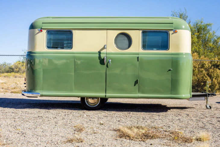 perfectly restored 1948 palace royale travel trailer is pure eye candy