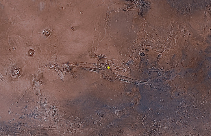 significant amounts of water found in mars’ valles marineris, hidden in the ground