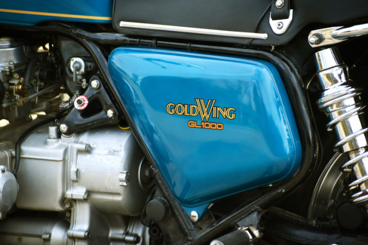 numbers-matching 1975 honda gl1000 gold wing looks exceedingly seductive