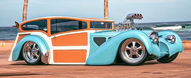 bugatti “woody gatty” 57sc atlantic is a digitally blown custom like no other