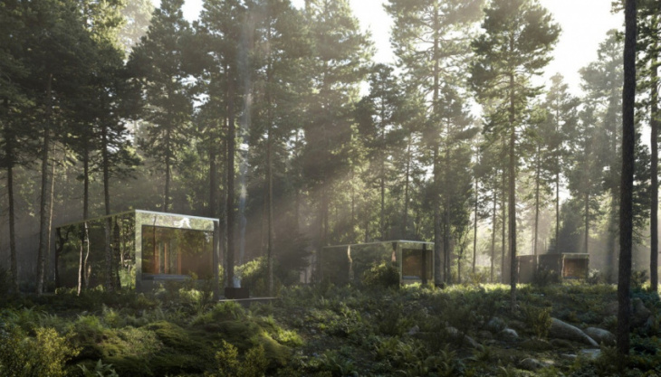 magical off-grid arcana cabins disappear into their surroundings like predator