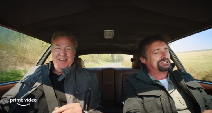 amazon, richard hammond drives a helicar in carnage a trois, to clarkson and may' terror