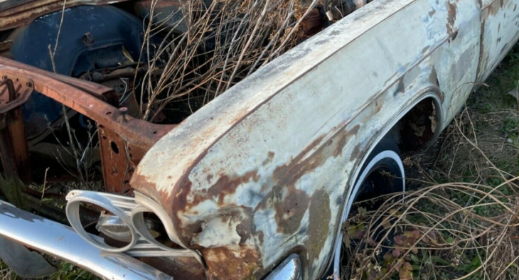 once-gorgeous 1966 chevrolet impala ss is now just a flowerpot, pretty sad sight
