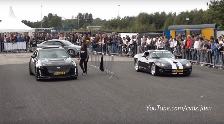 america takes over europe as dodge viper races shelby mustang, cadillac cts-v overseas
