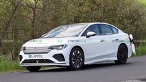 updated 2024 vw aero b electric sedan spotted near the nürburgring