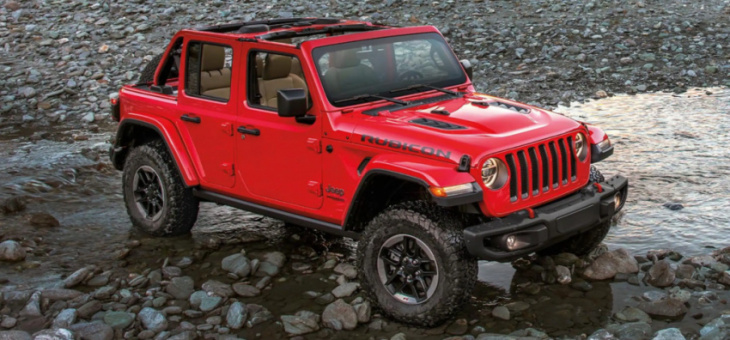 the jeep wrangler is getting lapped by the 2021 ford bronco