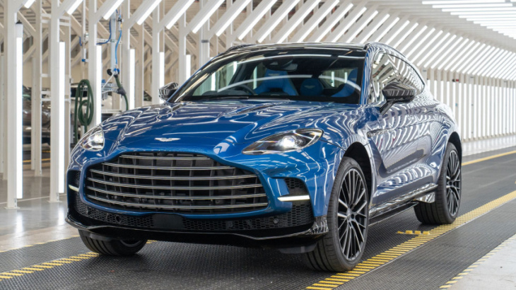 first aston martin dbx707 roars off the production line