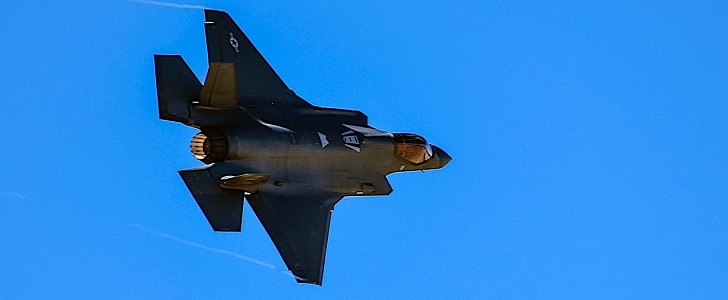 thunder and lightning over arizona come not from clouds, but this f-35