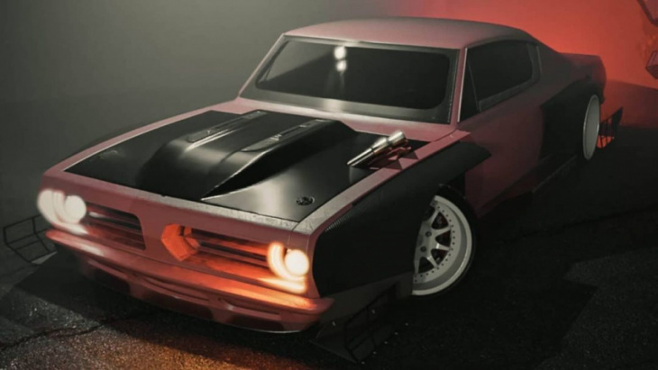 part-carbon plymouth cuda isn't pretty in pink, virtually stocks muscle car prey