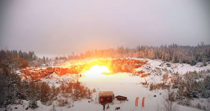 blowing up your tesla model s with 66 lbs of dynamite is a strange form of protest