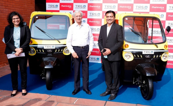 mahindra treo electric three-wheeler launched in maharashtra, priced at ₹ 2.09 lakh