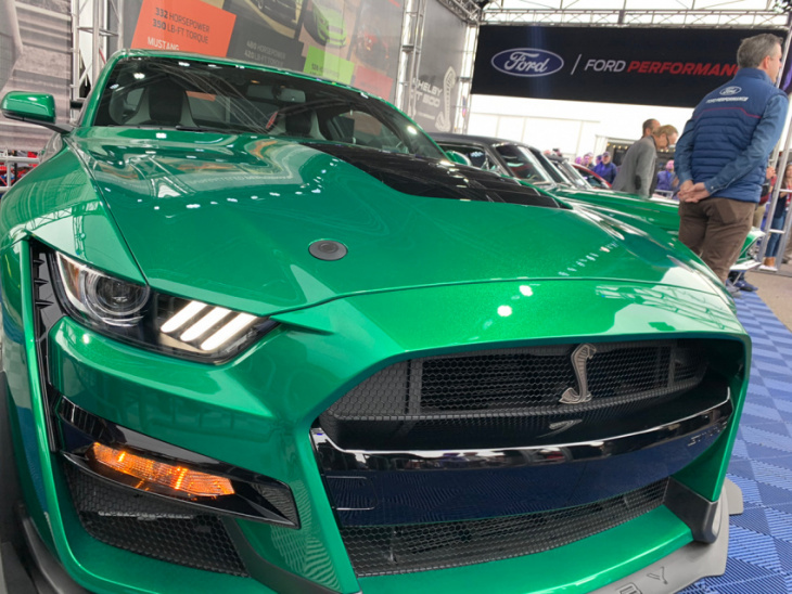 pair of experimental shelby mustangs unveiled at barrett-jackson