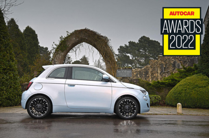 autocar awards 2022: fiat 500 wins best small car