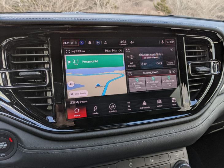 android, inside uconnect 5 in the dodge durango gt