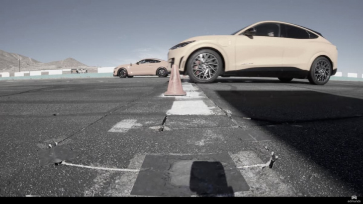 ford mustang mach-e electric car versus shelby gt500 supercharged v8