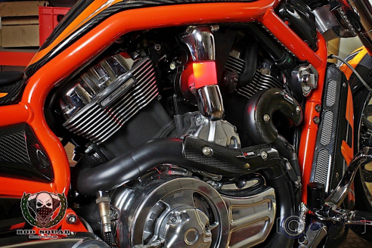 harley-davidson carbon eagle has fancy material in all the right places