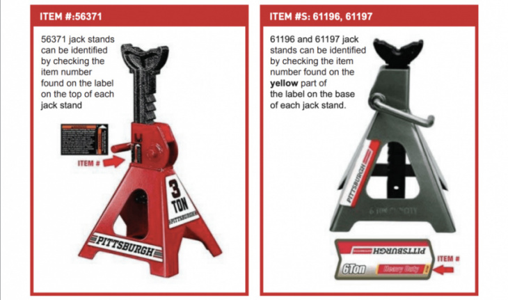 recall: 1,478,000 harbor freight jack stands could be deadly
