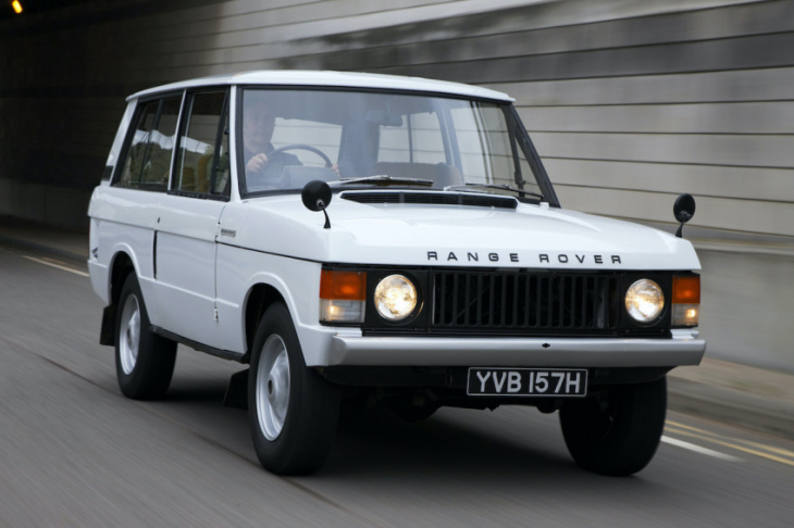 50 years of range rover, celebrated with three retro paint jobs