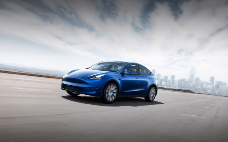 tesla launches model y electric compact crossover 
