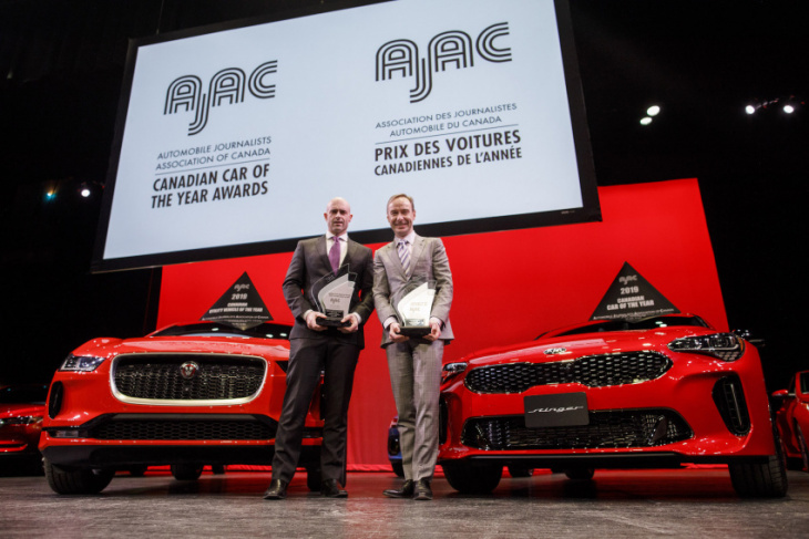 kia, jaguar take home 2019 canadian car of the year trophies 