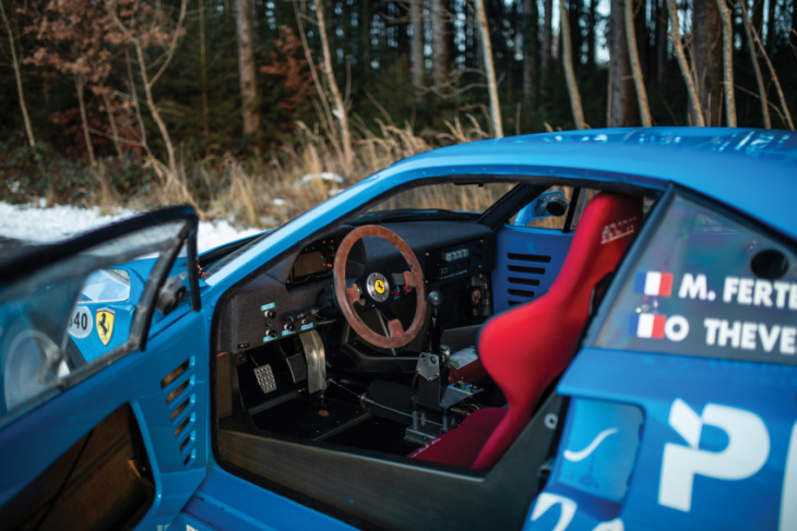 this blue ferrari f40 lm is up for auction next month