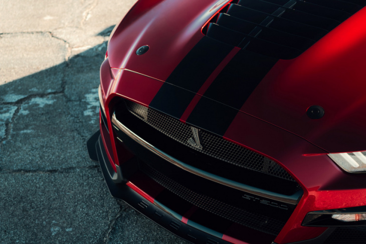 new mustang shelby gt500 goes from zero to stunting to zero faster than this link can load