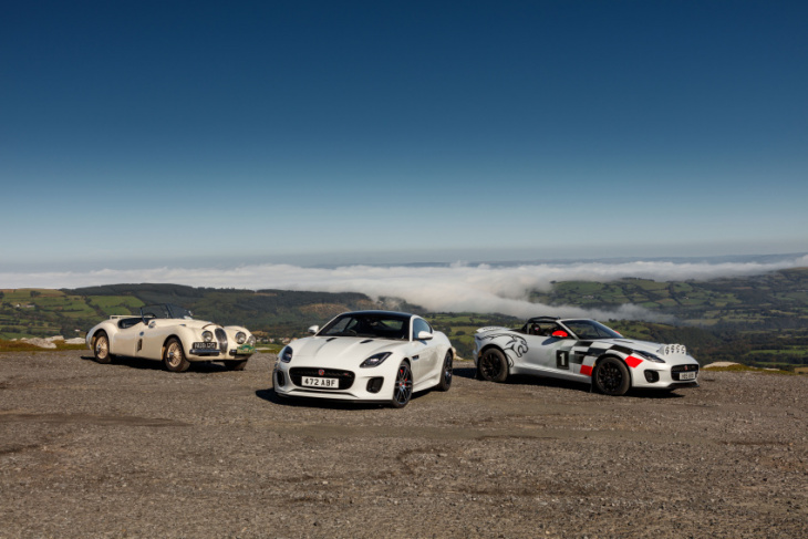 jaguar has developed two f-type convertible rally cars