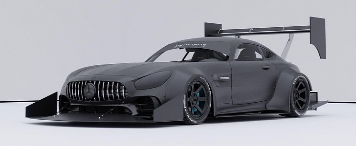 widebody time attack mercedes-amg gt r feels like an old wwii plane for the road