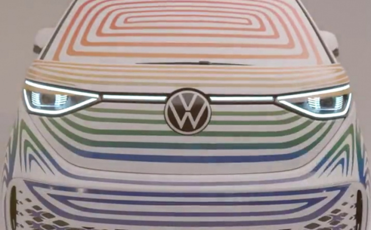 volkswagen teases id. buzz and says that it's really close to public roads