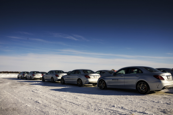 how to, learning how to drift like a pro on amg’s frozen racetrack