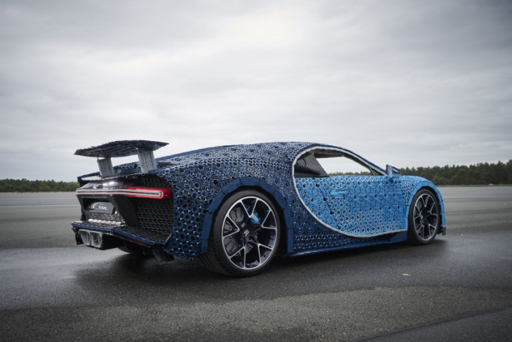 lego goes big with life size, drivable bugatti chiron  
