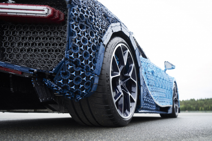 lego goes big with life size, drivable bugatti chiron  