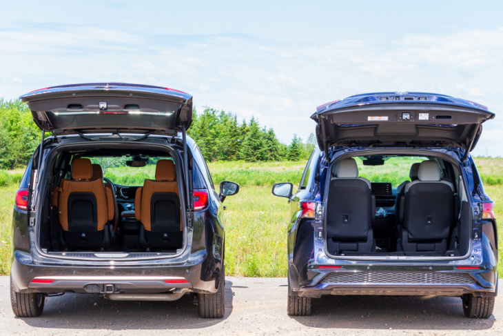 android, head to head: toyota sienna xse vs chrysler pacifica pinnacle