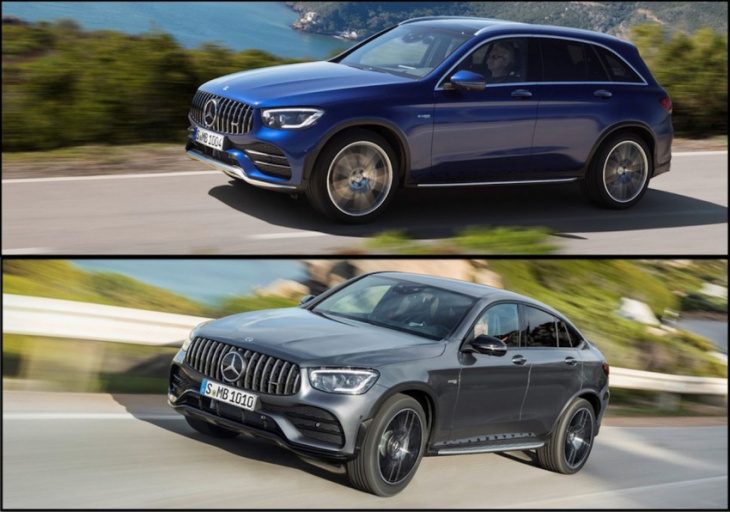 mercedes-amg refreshes glc 43 coupe and suv