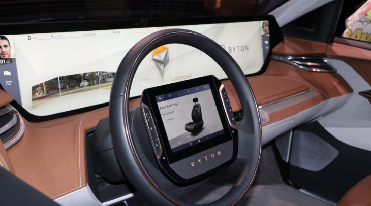 amazon, ces 2019: the new byton is a digital-first car